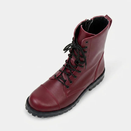 Bottine cuir quotidien robuste femme - Vue 5 - Bottine