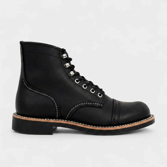 Bottine cuir quotidien style vintage homme - Vue 1 - Bottine
