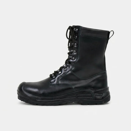 Bottine cuir robuste style combat unisexe - Vue 1 - Bottine