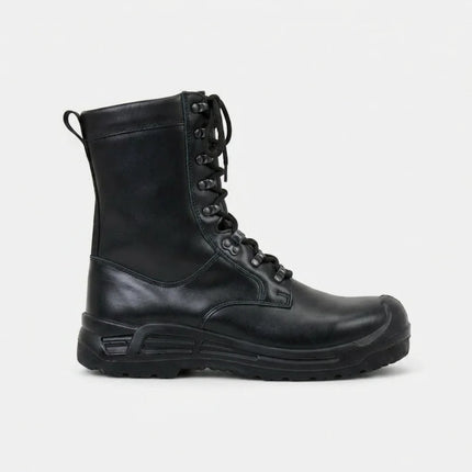 Bottine cuir robuste style combat unisexe - Vue 1 - Bottine