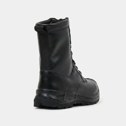 Bottine cuir robuste style combat unisexe - Vue 3 - Bottine