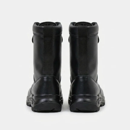Bottine cuir robuste style combat unisexe - Vue 5 - Bottine
